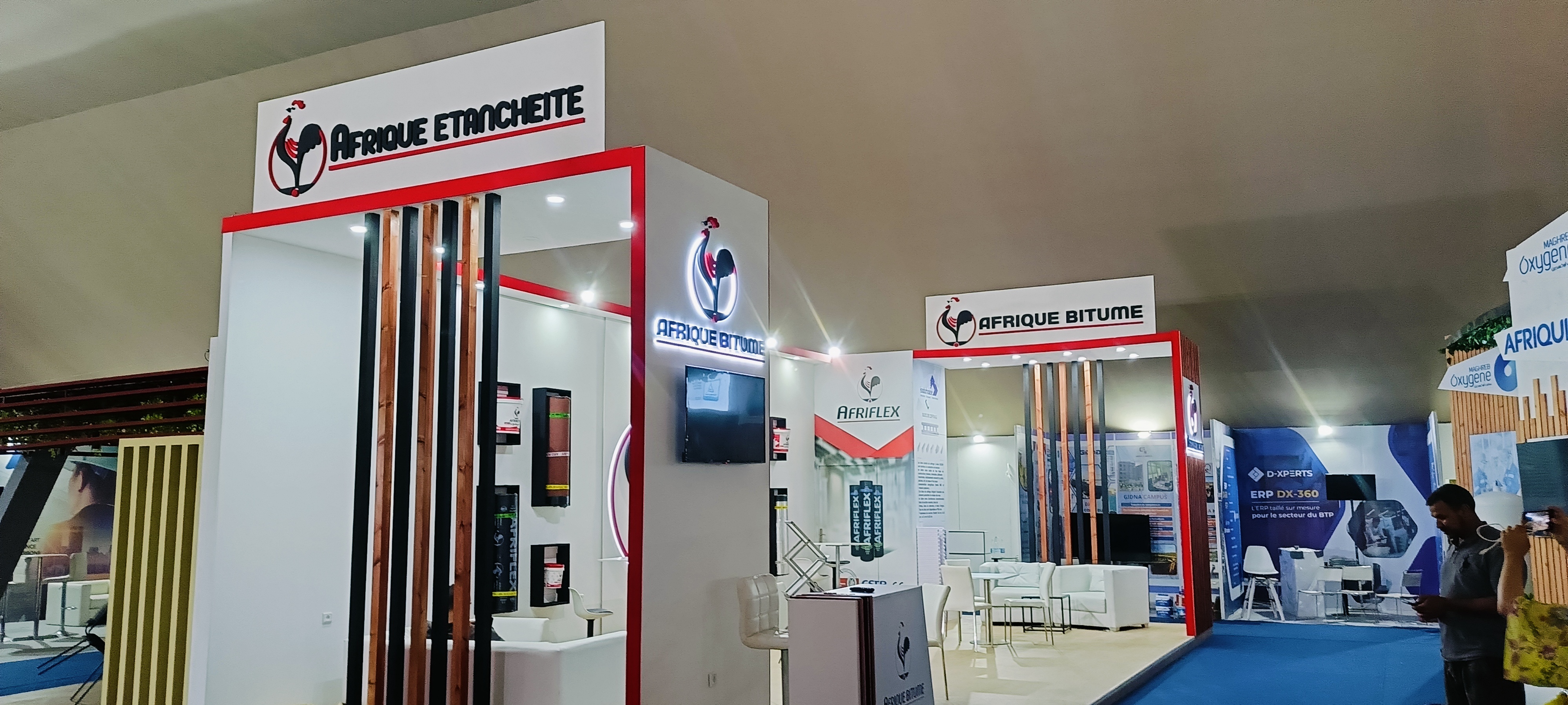 Stand Afrique Bitume - Détail accueil