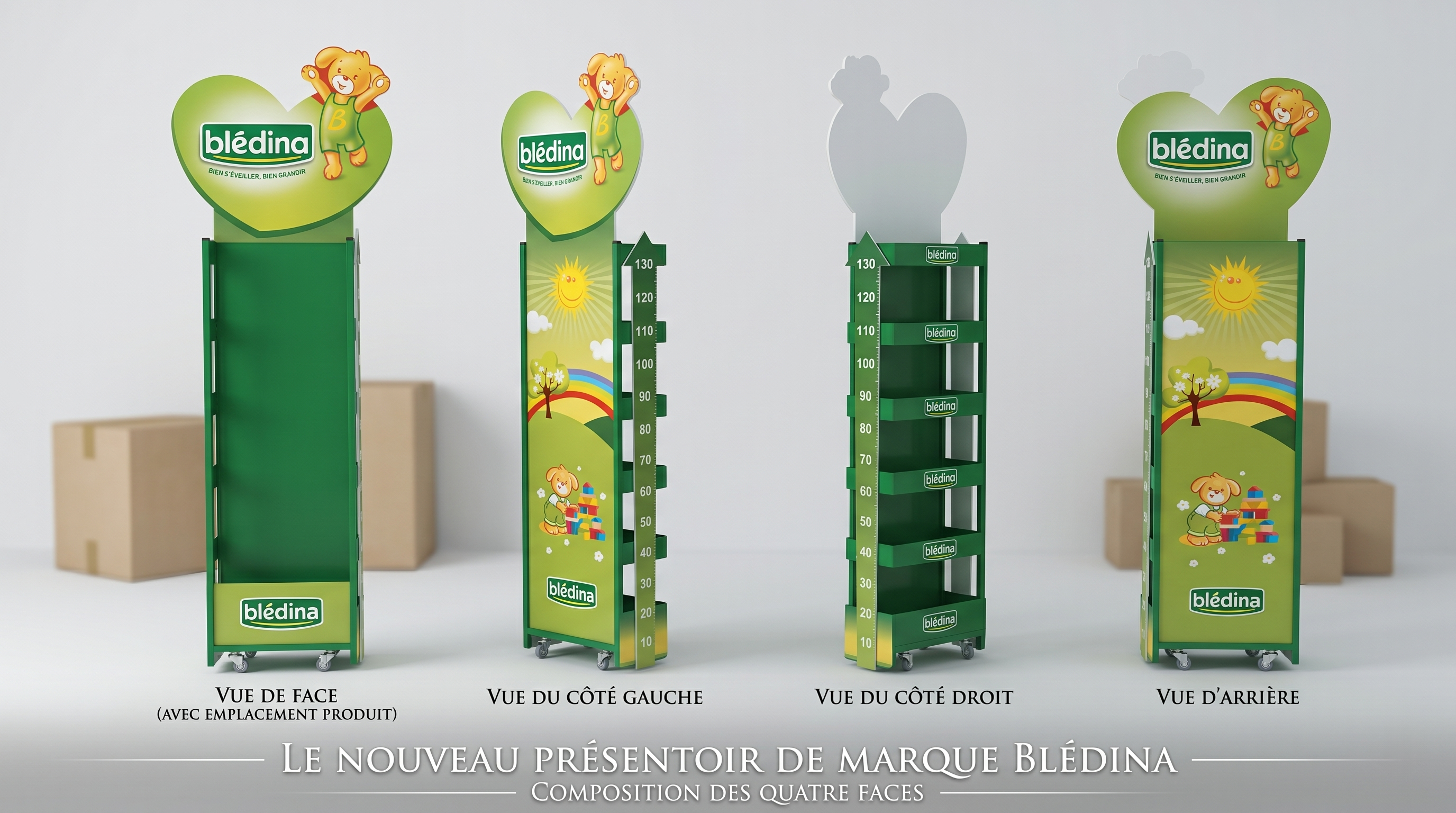 Blédina — Présentoir PLV sur mesure