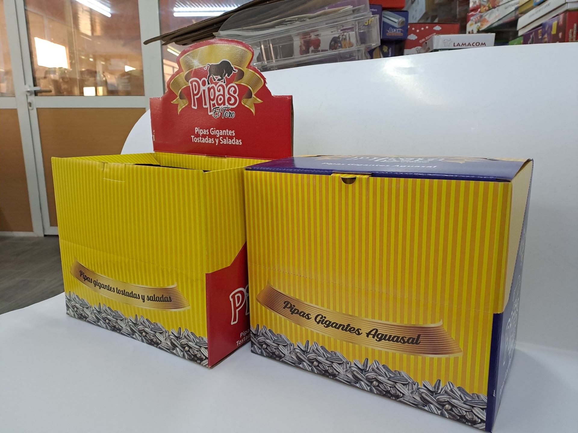 Boîtes emballage Pipas — display PDV